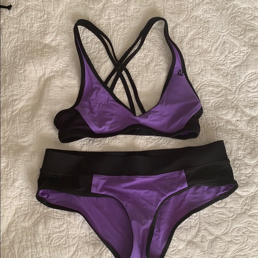 Lululemon purple swim suit